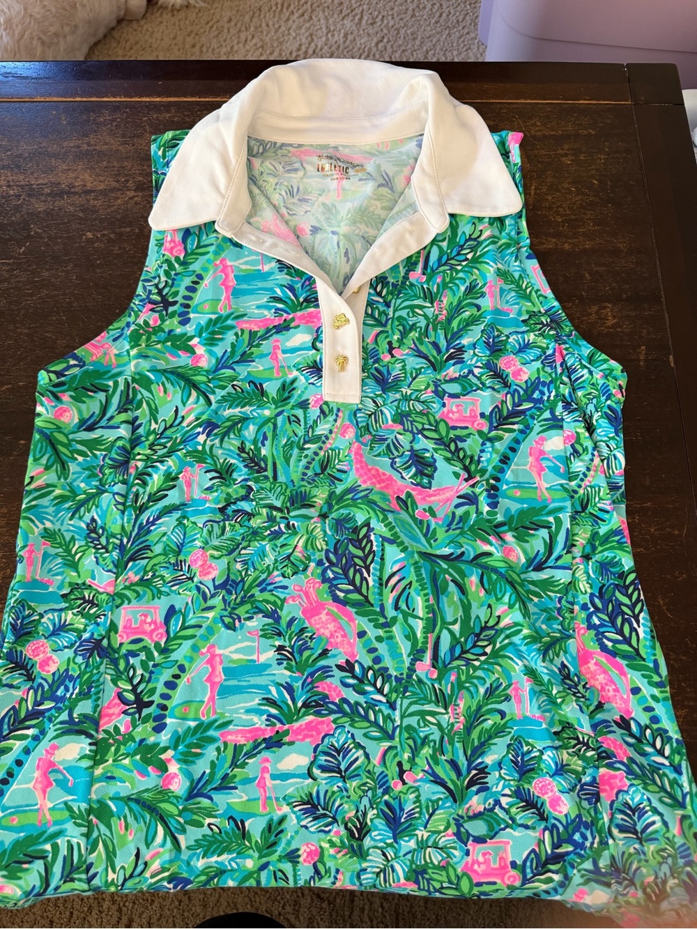 Lilly Pulitzer Sleeveless Golf Polo NWOT